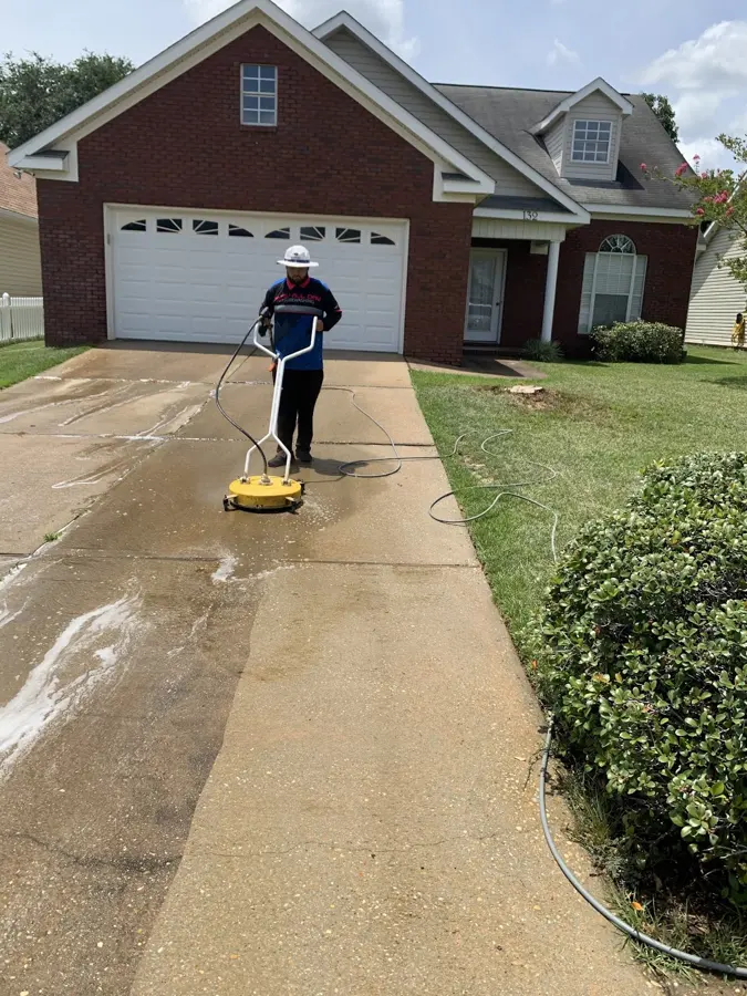 Driveway surface cleaning